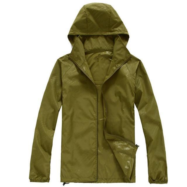 Men / Women Quick Dry water Proof Jacket-Army green-L-JadeMoghul Inc.