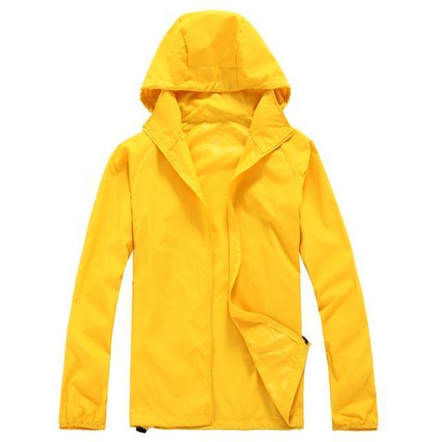 Men / Women Quick Dry water Proof Jacket-Yellow-L-JadeMoghul Inc.