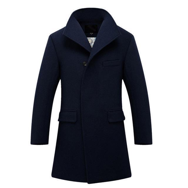Men Wool Coat - Winter Wool Jacket - Casual Coat-NY-XXL-JadeMoghul Inc.