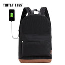 Men's 15" Backpack - School Backpacks-Black USB-China-JadeMoghul Inc.