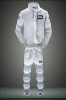 Men's Activewear Tracksuit - 2Pcs Tracksuit Set-EM076 black-S-JadeMoghul Inc.