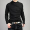 Men's Asymmetric Sleeve Fashionable Sweater-Black-S-JadeMoghul Inc.