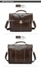 Men's Bag for Documents Leather Briefcase Laptop Handbags Crossbody Messenger Bags-7091coffee-China-JadeMoghul Inc.