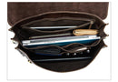 Men's Bag for Documents Leather Briefcase Laptop Handbags Crossbody Messenger Bags-7091coffee-China-JadeMoghul Inc.