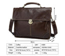 Men's Bag for Documents Leather Briefcase Laptop Handbags Crossbody Messenger Bags-7091coffee-China-JadeMoghul Inc.