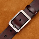 Men's belt leather belt men male genuine leather strap luxury pin buckle casual men's belt Cummerbunds-A BROWN-95cm-JadeMoghul Inc.