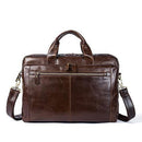 Men's Briefcase Male Genuine Leather men bags Messenger Bag Men's Shoulder Bags Leather Laptop Bag-9207coffee-China-JadeMoghul Inc.