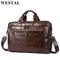 Men's Briefcase Male Genuine Leather men bags Messenger Bag Men's Shoulder Bags Leather Laptop Bag-9207coffee-China-JadeMoghul Inc.