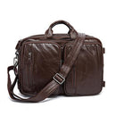 Men's Briefcase messenger bag travel laptop bag for men document business Leather briefcase male Genuine leather-432deep coffee-China-JadeMoghul Inc.