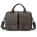 Men's Briefcases men's leather male man Laptop bag 14inch business Messenger bags men Shoulder Bags Genuine Leather-8002BE3moshacoffee-China-JadeMoghul Inc.