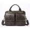 Men's Briefcases men's leather male man Laptop bag 14inch business Messenger bags men Shoulder Bags Genuine Leather-8002gray-China-JadeMoghul Inc.