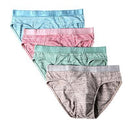 Men's Briefs Panties Men's Cotton Underwear Briefs Comfortable Striped Brief Panties for Men Sexy Underpants Shorts 4pcs\lot-D006-1-XXXL-JadeMoghul Inc.