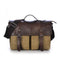 Men's Canvas vintage Casual Briefcase man Business Shoulder Messenger Bag men Laptop Handbag-Khaki-JadeMoghul Inc.