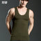 Mens Close-Fitting Vest / Fitness Elastic Casual O-Neck-armygreen-XL-JadeMoghul Inc.