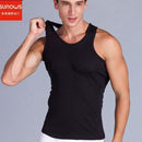 Mens Close-Fitting Vest / Fitness Elastic Casual O-Neck-black-L-JadeMoghul Inc.