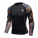 Mens Compression Shirts / Skin Tight Long Sleeves Jersey-Model1-XL-JadeMoghul Inc.