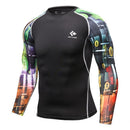 Mens Compression Shirts / Skin Tight Long Sleeves Jersey-Model12-XL-JadeMoghul Inc.