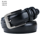 mens cow genuine leather luxury strap male belts for men round classic-A Black-120cm-JadeMoghul Inc.