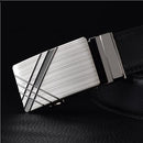 Mens Designer Belt / Real Leather Automatic Buckle Male Belt-Belt 10-110cm-JadeMoghul Inc.