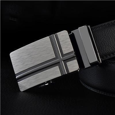 Mens Designer Belt / Real Leather Automatic Buckle Male Belt-Belt 8-110cm-JadeMoghul Inc.
