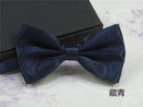 Men's Fashion Silk BowTie-dark blue-JadeMoghul Inc.