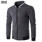 Men's Hoodie - Casual Zipper Jacket - High-Quality Sweatshirt White 3D Plaid Tracksuit-Dark Grey-S-JadeMoghul Inc.