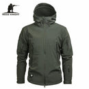 Men's Military Camouflage Fleece Jacket Army Tactical Clothing - Camouflage Windbreakers-GRAY-XS-JadeMoghul Inc.