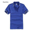 Men's Polo Shirt For Men Designer Polos Men Cotton Short Sleeve shirt Clothes jerseys-royal blue-S-JadeMoghul Inc.