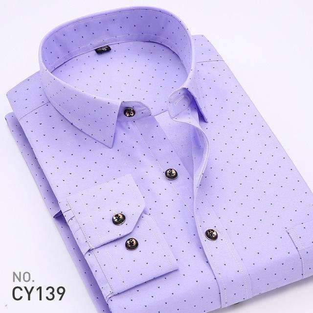 Men's Printed Casual Collar Shirts-CY139-S-JadeMoghul Inc.