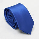 men's slim ties red neck skinny tie solid narrow neckties 6cm width-6cm blue-JadeMoghul Inc.