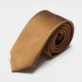 men's slim ties red neck skinny tie solid narrow neckties 6cm width-6cm brown-JadeMoghul Inc.