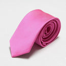 men's slim ties red neck skinny tie solid narrow neckties 6cm width-6cm hot pink-JadeMoghul Inc.