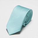 men's slim ties red neck skinny tie solid narrow neckties 6cm width-6cm sky blue-JadeMoghul Inc.