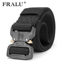 Mens Tactical Belt Military Nylon Belt Outdoor multifunctional Training Belt High Quality Strap-black 1-125cm-JadeMoghul Inc.