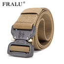 Mens Tactical Belt Military Nylon Belt Outdoor multifunctional Training Belt High Quality Strap-Khaki 1-125cm-JadeMoghul Inc.