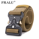 Mens Tactical Belt Military Nylon Belt Outdoor multifunctional Training Belt High Quality Strap-Yellow-125cm-JadeMoghul Inc.