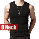 Men's Tank Tops, Fashion summer style Sleeveless Undershirts, Male Bodybuilding Tank Top, Casual Cotton Man Vest Tops S~XXL-O neck Black-S-JadeMoghul Inc.