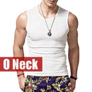 Men's Tank Tops, Fashion summer style Sleeveless Undershirts, Male Bodybuilding Tank Top, Casual Cotton Man Vest Tops S~XXL-O neck White-S-JadeMoghul Inc.