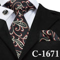 Mens Tie Blue Stripe Silk Jacquard Necktie Hanky Cufflink Set Business Wedding Party Ties For Men Men's Gift C-703-C-1671-JadeMoghul Inc.