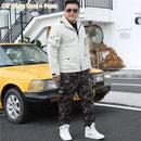 Mens Tracksuit 2019 2 Piece Autumn Men Camouflage Sports Pants Off White Hoodie Jacket Coat Big Size 5XL 6XL 7XL 8XL 9XL Clothes AExp