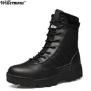 Men's Winter Army-style Snow Boots-Black-10.5-JadeMoghul Inc.