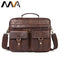 Messenger Bags men Genuine Leather Briefcases Male Men for Documents Laptop Leather business bags-8001redbrown-China-JadeMoghul Inc.
