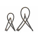 Metal Abstract decor Set of Two Metallic Finish Black - Benzara-Decorative Accessories-Black-JadeMoghul Inc.