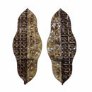 Metal decor, Brown, Set Of 2-Decorative Objects and Figurines-Brown-Metal-JadeMoghul Inc.