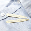 Metal Gifts & Accessories Personalised Gifts Gold Plated Secret Message Collar Stiffener Treat Gifts