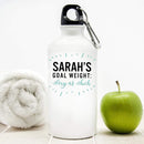 Metal Gifts & Accessories Personalized Water Bottles Goal Weight Water Bottle Treat Gifts