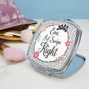 Metal Gifts & Accessories Unique Personalized Gifts Tinder Square Compact Mirror Treat Gifts