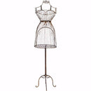 Metal Mannequin Cage like Display, Brown-Decorative Objects and Figurines-Brown-METAL-JadeMoghul Inc.