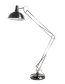 Metal Task Floor Lamp with Full Adjustable Function, Silver-Floor Lamp-Silver-Metal-JadeMoghul Inc.