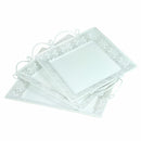 Metal Tray, Set Of 3, White-Serving Trays-White-Metal-JadeMoghul Inc.